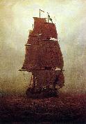 Caspar David Friedrich Segelschiff France oil painting artist